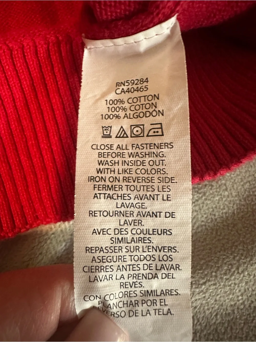 Children’s Place Red Girls Crewneck Button-Front Sweater